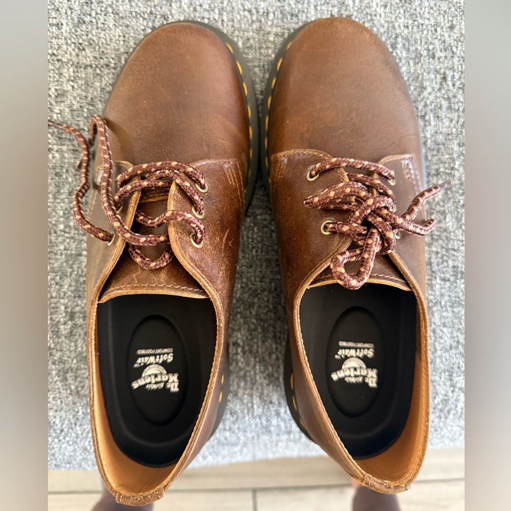 Dr. Martens Tan Leather Men's Oxfords